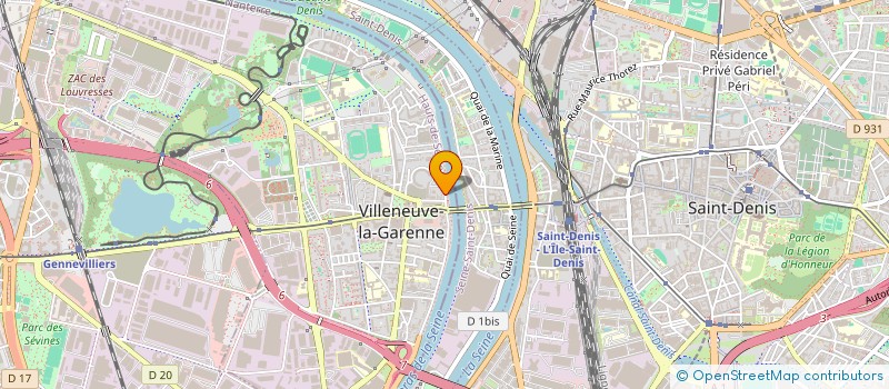 localisation de l'entreprise MADAME LOUISE ROIG  VILLENEUVE-LA-GARENNE