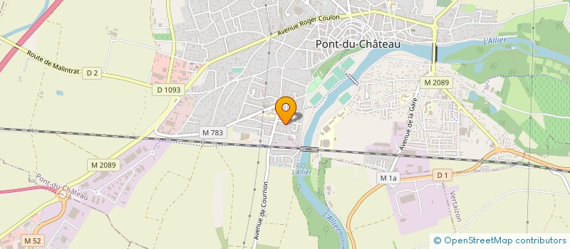 localisation de l'entreprise MADAME LOUISE ROY  PONT-DU-CHATEAU