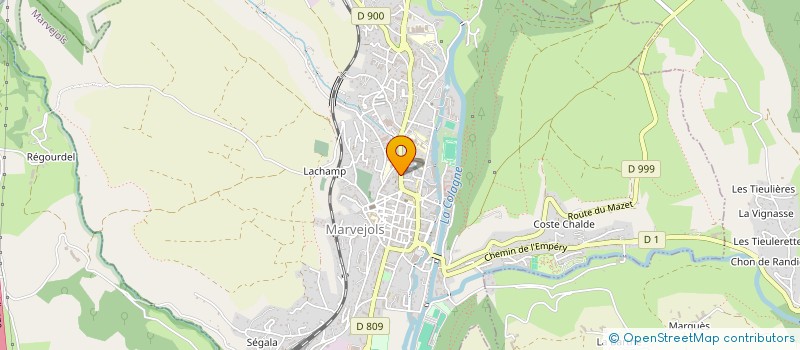 localisation de l'entreprise MADAME LOUISE SALLES  MARVEJOLS