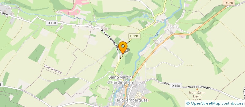 localisation de l'entreprise MADAME LOUISE SAUDEMONT  SAINT-MARTIN-D'HARDINGHEM