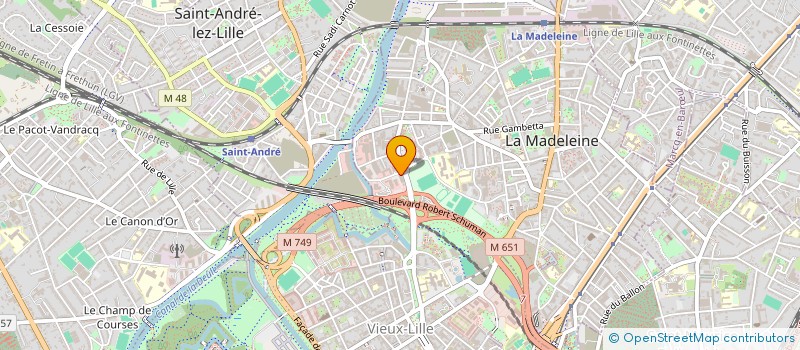 localisation de l'entreprise MADAME LOUISE SCAUFLAIRE à LA MADELEINE