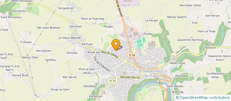 localisation de l'entreprise MADAME LOUISE SEHEDIC à CHATEAUNEUF-DU-FAOU