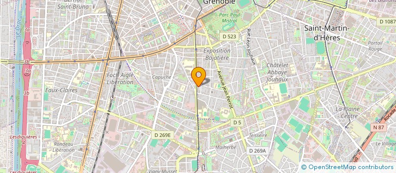 localisation de l'entreprise MADAME LOUISE SOULARD à GRENOBLE