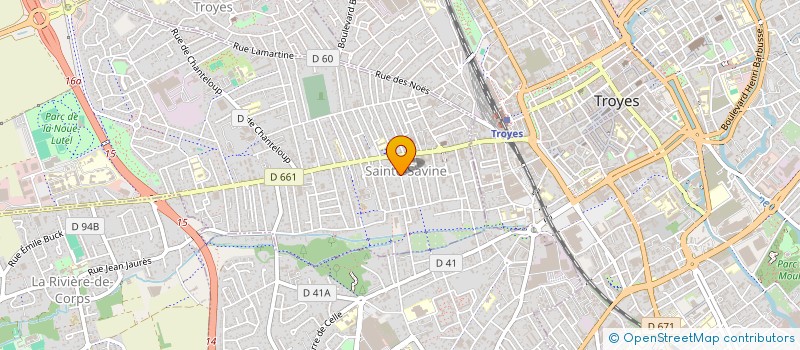 localisation de l'entreprise MADAME LOUISE SOURIE  SAINTE-SAVINE