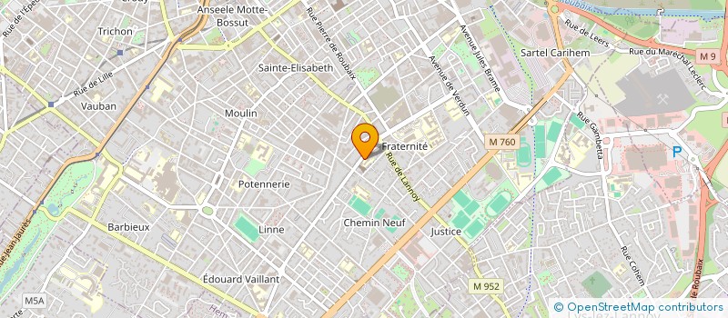 localisation de l'entreprise MADAME LOUISE SPARROW à ROUBAIX
