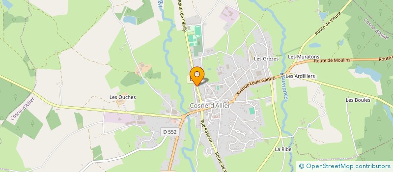 localisation de l'entreprise MADAME LOUISE SYLVAIN  COSNE-D'ALLIER