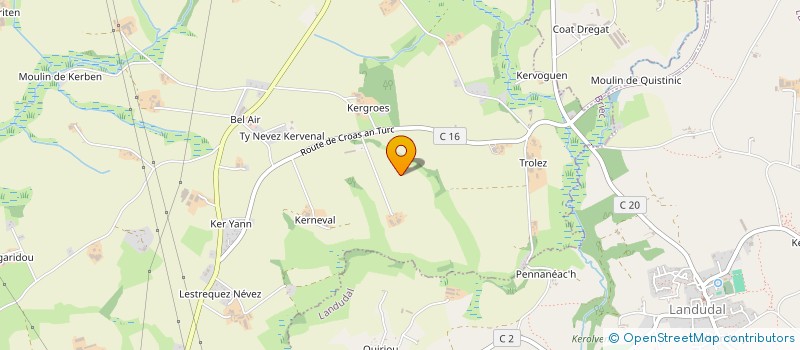 localisation de l'entreprise MADAME LOUISE TARIDEC  BRIEC