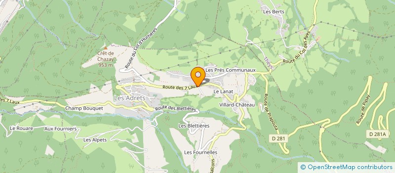 localisation de l'entreprise MADAME LOUISE TAVAN  LAVAL-EN-BELLEDONNE