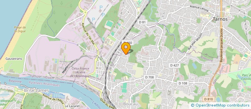 localisation de l'entreprise MADAME LOUISE TERRIER  BOUCAU