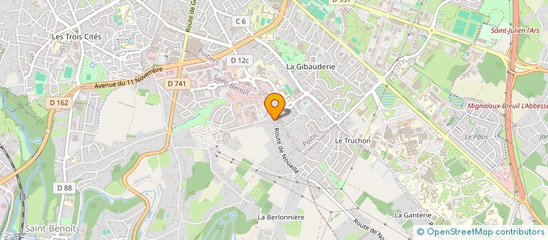 localisation de l'entreprise MADAME LOUISE THARAUD  SAINT-BENOIT