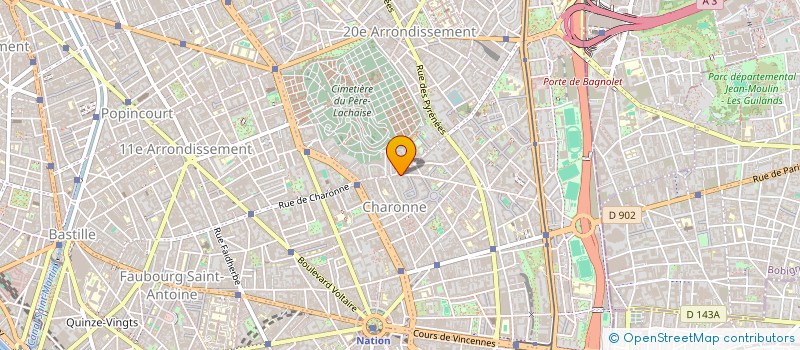 localisation de l'entreprise MADAME LOUISE THOMAS  PARIS