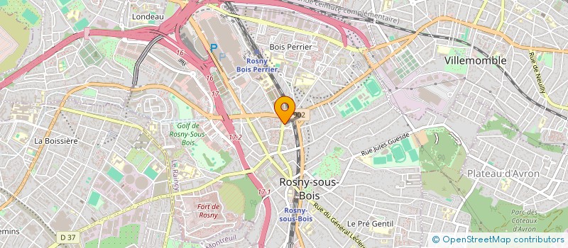 localisation de l'entreprise MADAME LOUISE TSOBGNY à ROSNY-SOUS-BOIS