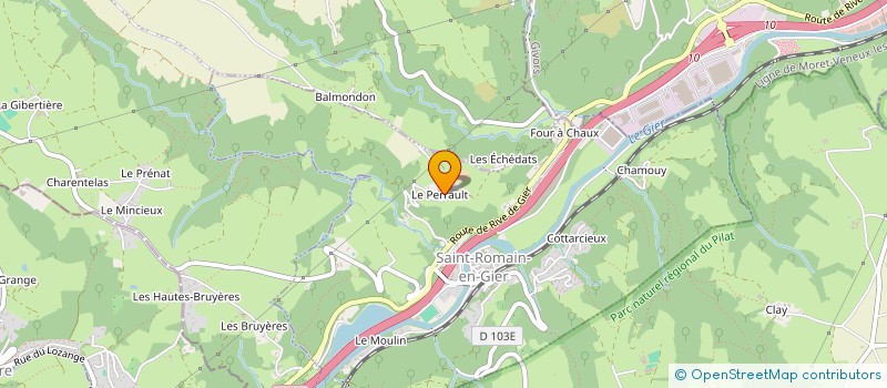 localisation de l'entreprise MADAME LOUISE VAGANAY  SAINT-ROMAIN-EN-GIER