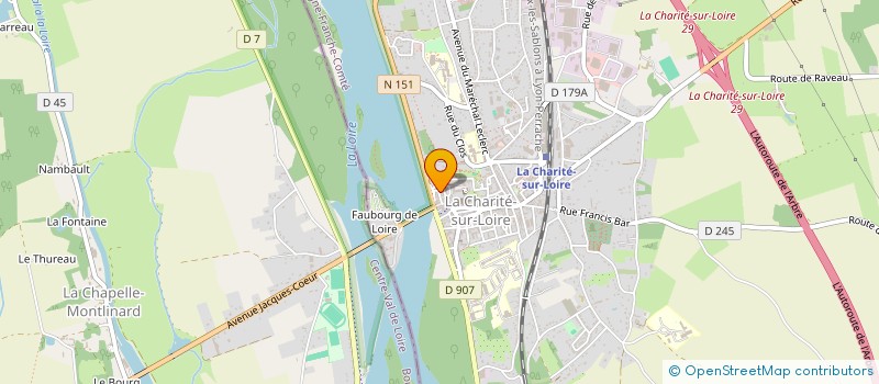 localisation de l'entreprise MADAME LOUISE VAN WESSEM  LA CHARITE-SUR-LOIRE