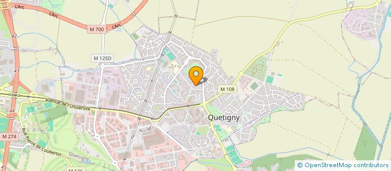 localisation de l'entreprise MADAME LOUISE VANDEN BULCKE  QUETIGNY