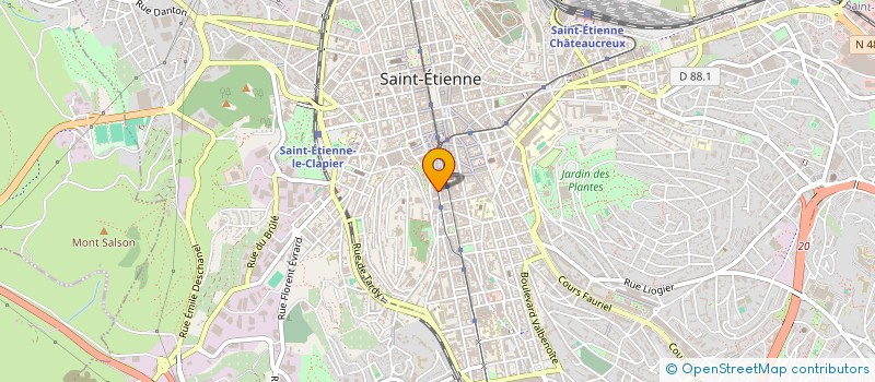localisation de l'entreprise MADAME LOUISE VARRAUD à SAINT-ETIENNE