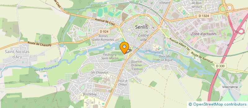 localisation de l'entreprise MADAME LOUISE VERHAEGHE  SENLIS