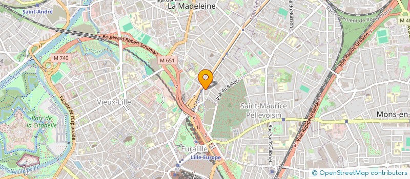 localisation de l'entreprise MADAME LOUISE VINCKIER à LA MADELEINE