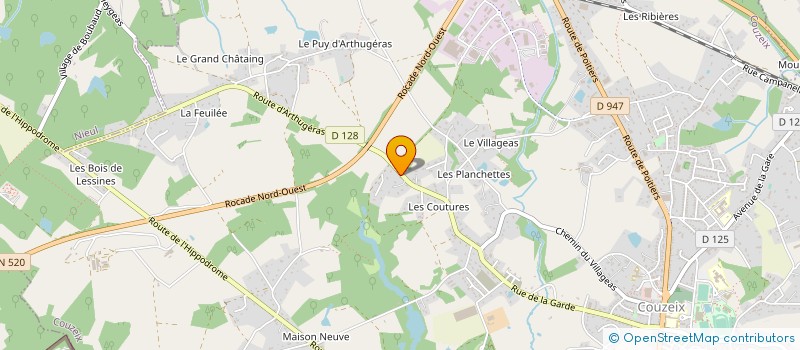 localisation de l'entreprise MADAME LOUISE VISSE à COUZEIX
