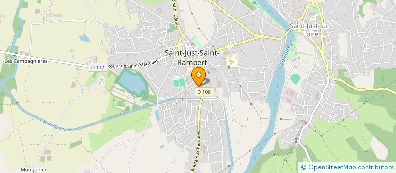 localisation de l'entreprise MADAME LOUISE WARD  SAINT-JUST-SAINT-RAMBERT