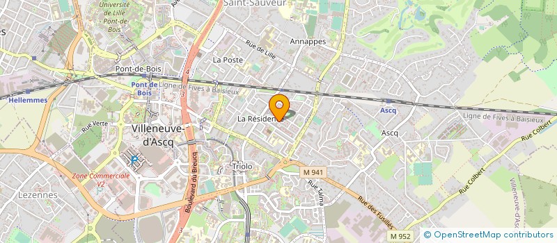 localisation de l'entreprise MADAME LOUISE ZAGBAYOU à VILLENEUVE-D'ASCQ