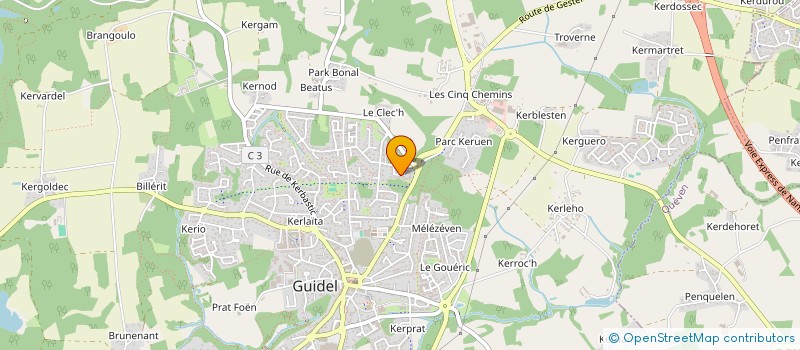 localisation de l'entreprise MADAME LOUISETTE BAELDE  GUIDEL