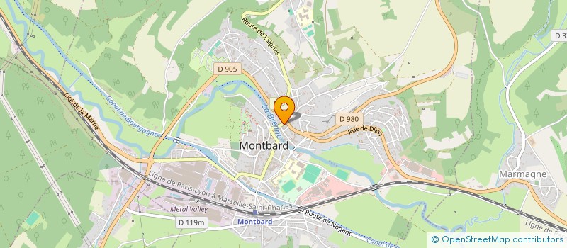 localisation de l'entreprise MADAME LOUISETTE BENOIST à MONTBARD