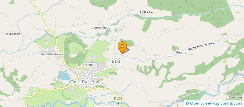 localisation de l'entreprise MADAME LOUISETTE BESSEAU  LA TOUR-D'AUVERGNE