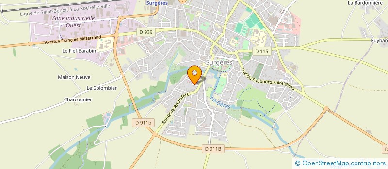 localisation de l'entreprise MADAME LOUISETTE BEZOMBES  SURGERES