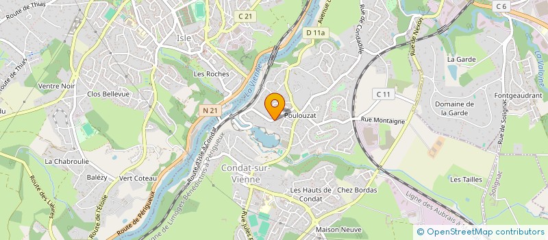 localisation de l'entreprise MADAME LOUISETTE BIDOUET à CONDAT-SUR-VIENNE