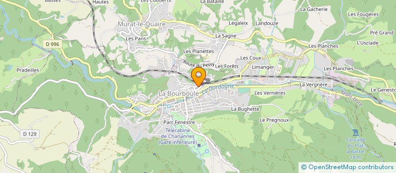 localisation de l'entreprise MADAME LOUISETTE BOUCHAUDY  LA BOURBOULE