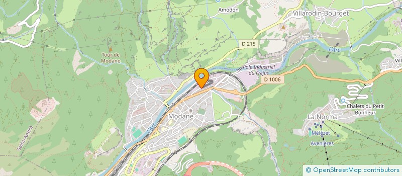 localisation de l'entreprise MADAME LOUISETTE CHMELEFF  MODANE