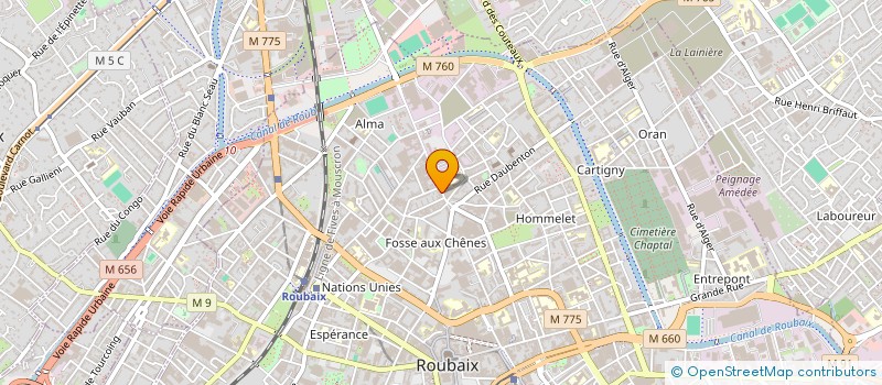 localisation de l'entreprise MADAME LOUISETTE DHAENENS  ROUBAIX