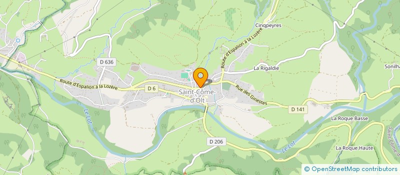 localisation de l'entreprise MADAME LOUISETTE FERNANDEZ  SAINT-COME-D'OLT