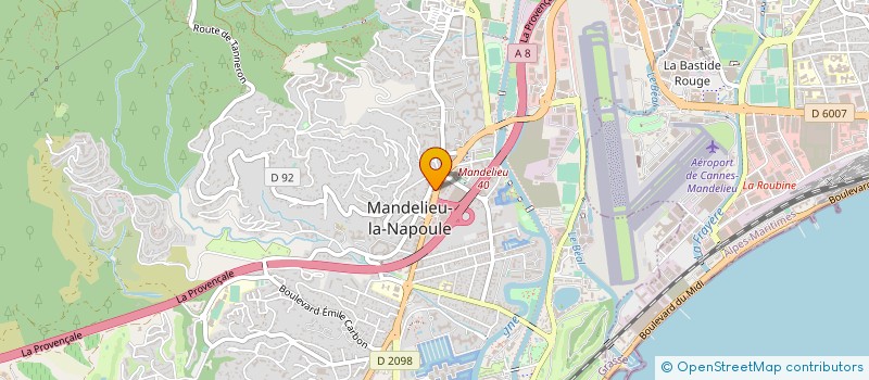 localisation de l'entreprise MADAME LOUISETTE FRACCHIA  MANDELIEU-LA-NAPOULE