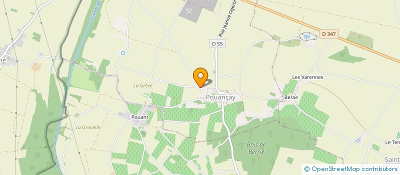 localisation de l'entreprise MADAME LOUISETTE GAUDREE  POUANCAY