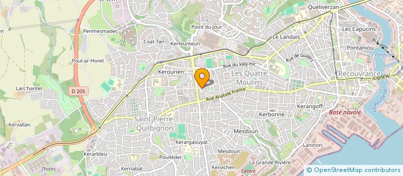 localisation de l'entreprise MADAME LOUISETTE GLOANEC à BREST