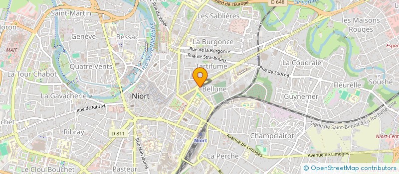 localisation de l'entreprise MADAME LOUISETTE GUYONNET  NIORT