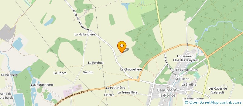 localisation de l'entreprise MADAME LOUISETTE LEPINAY  BEAUMONT-LOUESTAULT