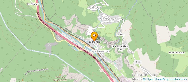 localisation de l'entreprise MADAME LOUISETTE MARLIERE  LA TOUR-EN-MAURIENNE