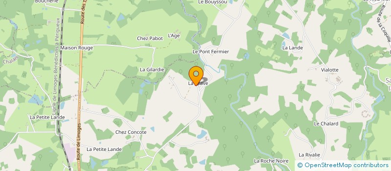 localisation de l'entreprise MADAME LOUISETTE MARTIAL  SAINT-PAUL-LA-ROCHE