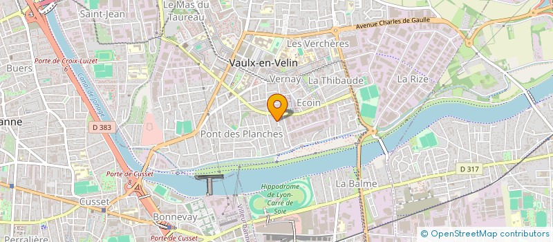 localisation de l'entreprise MADAME LOUISETTE MBOMBO  VAULX-EN-VELIN