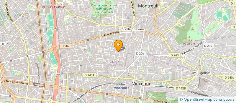 localisation de l'entreprise MADAME LOUISETTE MISEROLLE à MONTREUIL