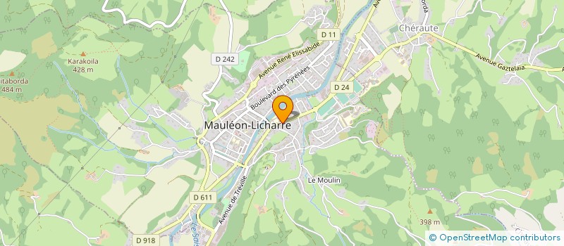 localisation de l'entreprise MADAME LOUISETTE MOUSTROUS à MAULEON-LICHARRE