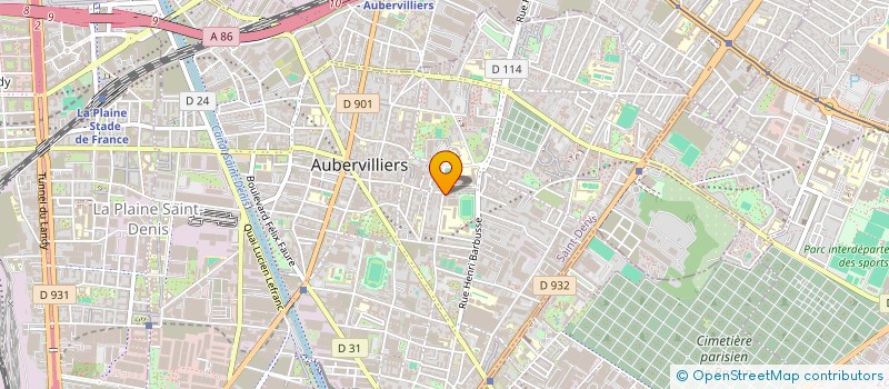 localisation de l'entreprise MADAME LOUISETTE NSULU MODZRO à AUBERVILLIERS