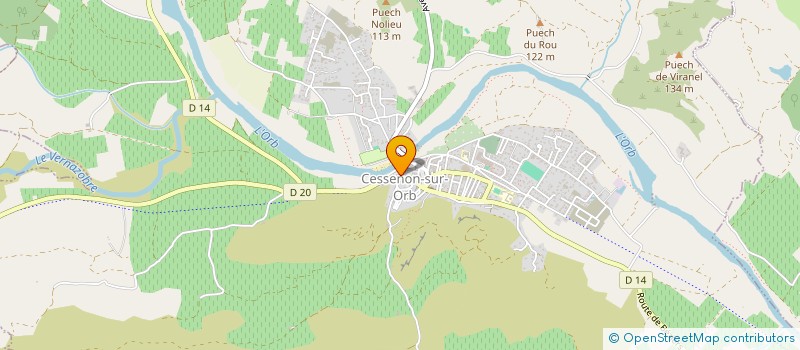 localisation de l'entreprise MADAME LOUISETTE PALA  CESSENON-SUR-ORB
