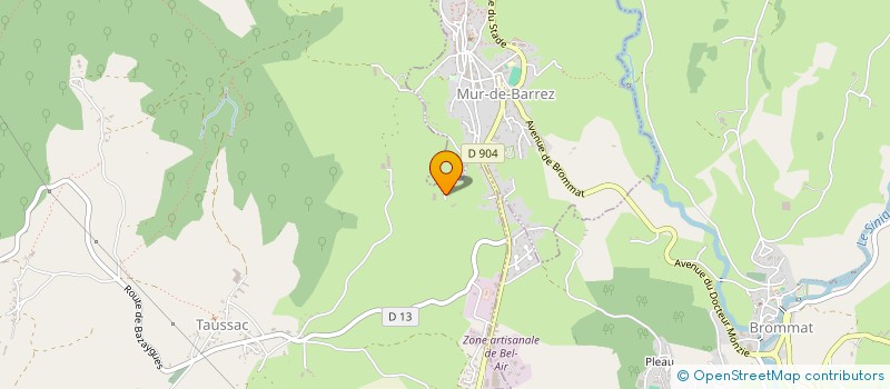 localisation de l'entreprise MADAME LOUISETTE ROCAGEL  TAUSSAC