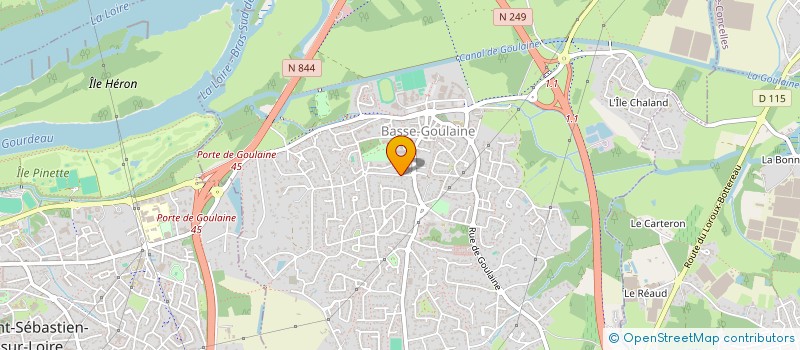 localisation de l'entreprise MADAME LOUISETTE SAUPIN  BASSE-GOULAINE