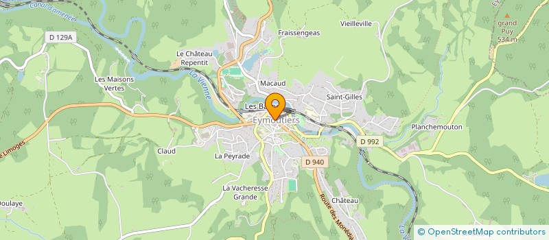 localisation de l'entreprise MADAME LOUISETTE VANCAMPEN à EYMOUTIERS