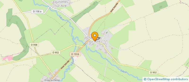 localisation de l'entreprise MADAME LOUISIANE CHARTIER à CHAUMONT-SUR-AIRE